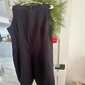 Elegant Navy Blue Spanx Sleeveless Dress